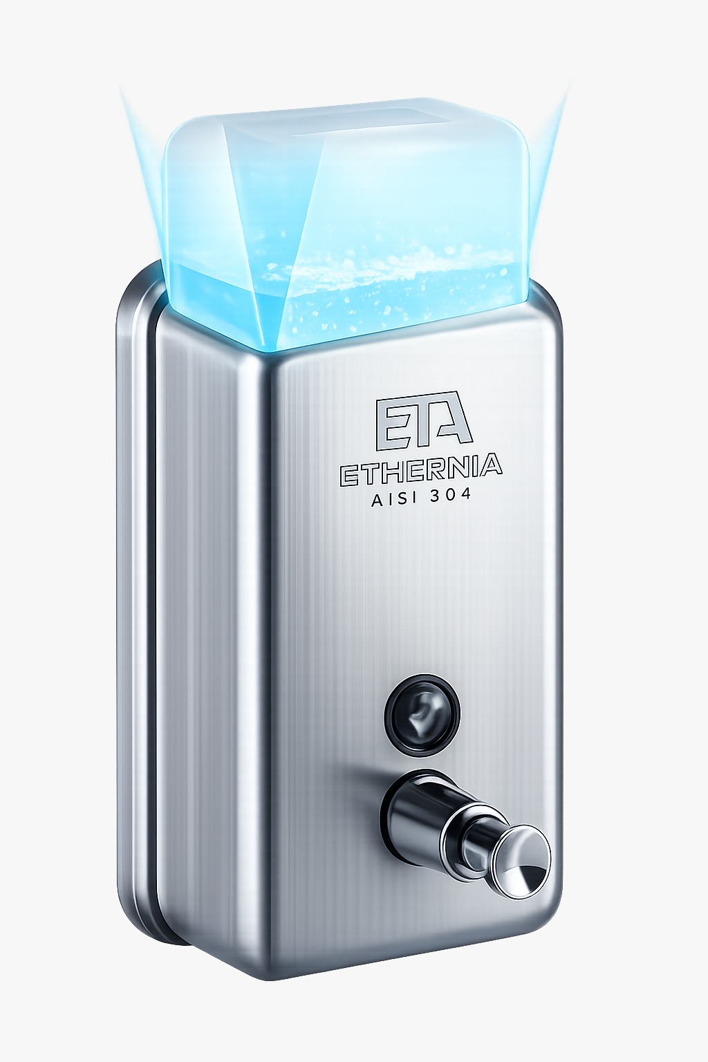DISPENSADOR DE JABON LÍQUIDO EN ACERO INOX 304 1200ML-ETHERNIA
